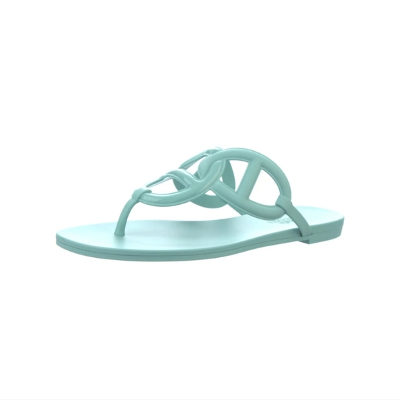 Auth Hermes rubber sandals 37 nib - Picture 1 of 4
